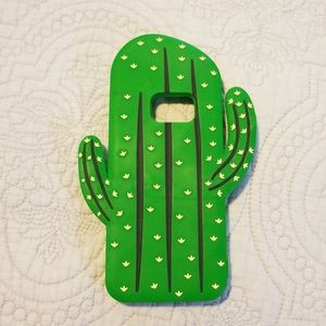 Samsung Gs7 3D rubber cactus case